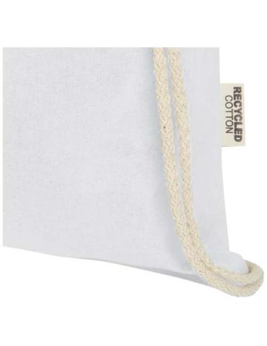 Bolsa con cordón de algodón reciclado GRS de 140 g/m² N10537021