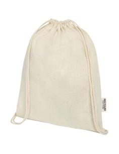 Bolsa con cordón de algodón reciclado GRS de 140 g/m² N10537021