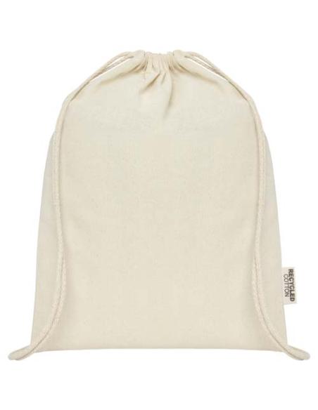 Bolsa con cordón de algodón reciclado GRS de 140 g/m² N60537021