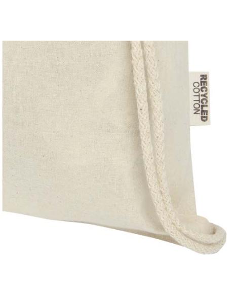 Bolsa con cordón de algodón reciclado GRS de 140 g/m² N60537021