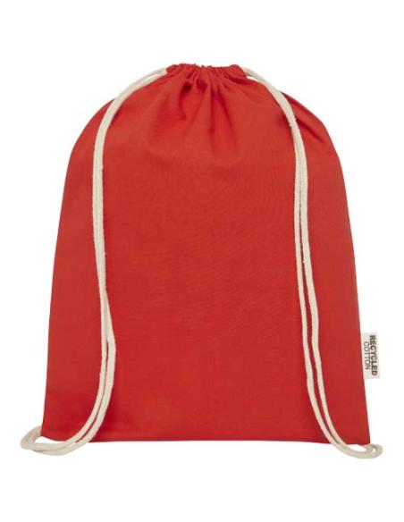 Bolsa con cordón de algodón reciclado GRS de 140 g/m² N12537021