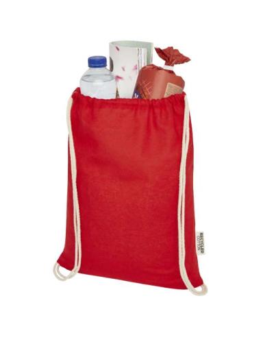 Bolsa con cordón de algodón reciclado GRS de 140 g/m² N12537021