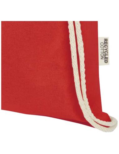 Bolsa con cordón de algodón reciclado GRS de 140 g/m² N12537021