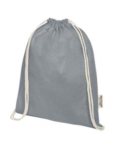 Bolsa con cordón de algodón reciclado GRS de 140 g/m² N10537021