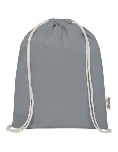 Bolsa con cordón de algodón reciclado GRS de 140 g/m² N28537021