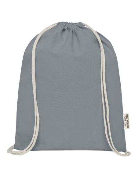 Bolsa con cordón de algodón reciclado GRS de 140 g/m² N28537021