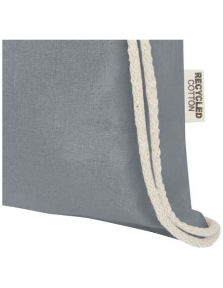 Bolsa con cordón de algodón reciclado GRS de 140 g/m² N28537021