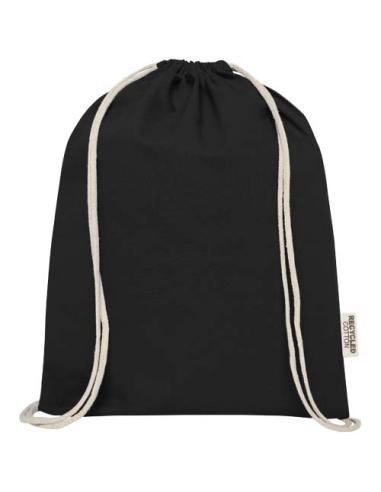 Bolsa con cordón de algodón reciclado GRS de 140 g/m² N09537021