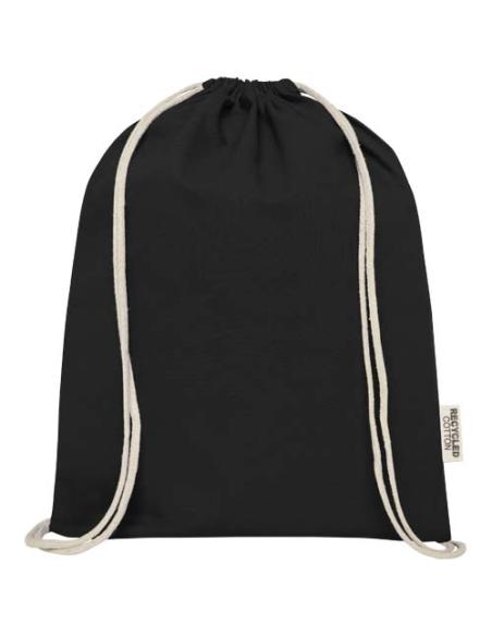 Bolsa con cordón de algodón reciclado GRS de 140 g/m² N09537021