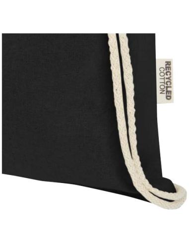 Bolsa con cordón de algodón reciclado GRS de 140 g/m² N09537021