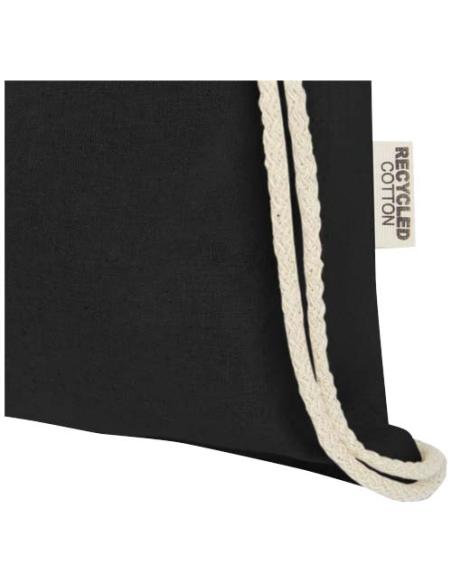 Bolsa con cordón de algodón reciclado GRS de 140 g/m² N09537021