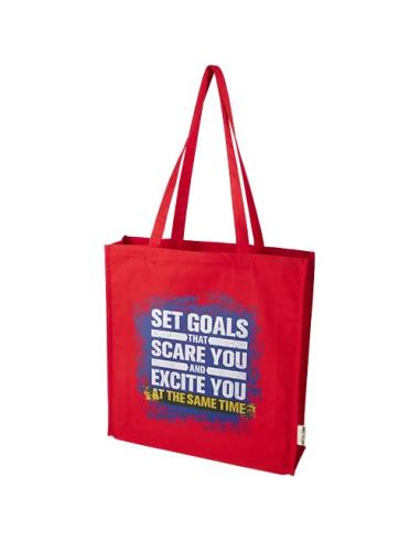 Bolsa Tote algodón reciclado 100% GRS con refuerzos de 270 g/m² 14L N12737021
