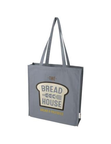 Bolsa Tote algodón reciclado 100% GRS con refuerzos de 270 g/m² 14L N28737021
