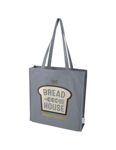 Bolsa Tote algodón reciclado 100% GRS con refuerzos de 270 g/m² 14L N28737021