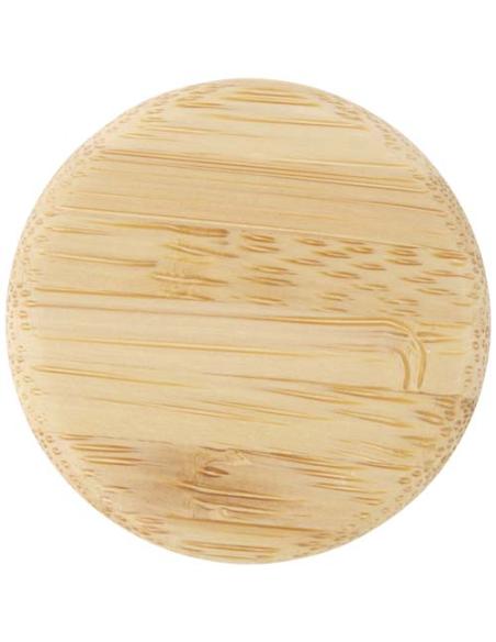 Botella de 500 ml de vidrio sodocálcico mate con tapa de bambú N35038001