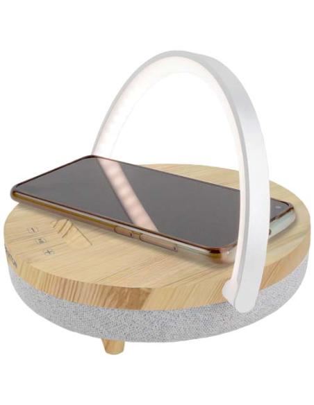 Altavoz Bluetooth® 4 en 1 de 10 W con luz LED y base de carga inalámbrica N17061AP2