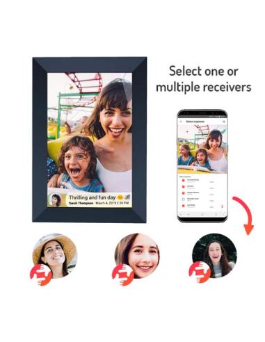 Marco de fotos digital con wifi de 10" N09031AP2