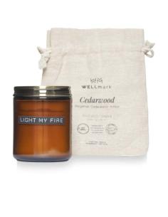 Vela perfumada mediana de madera de cedro N11023621