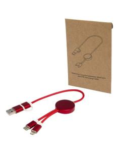 Cable 5 en 1 de aluminio y plástico reciclado de 30 cm para sincronización de datos y carga rápida de 27 W N12424421