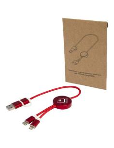 Cable 5 en 1 de aluminio y plástico reciclado de 30 cm para sincronización de datos y carga rápida de 27 W N12424421 2