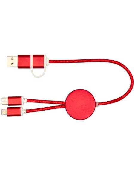 Cable 5 en 1 de aluminio y plástico reciclado de 30 cm para sincronización de datos y carga rápida de 27 W N12424421