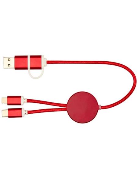 Cable 5 en 1 de aluminio y plástico reciclado de 30 cm para sincronización de datos y carga rápida de 27 W N12424421