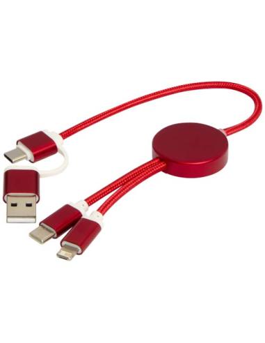 Cable 5 en 1 de aluminio y plástico reciclado de 30 cm para sincronización de datos y carga rápida de 27 W N12424421