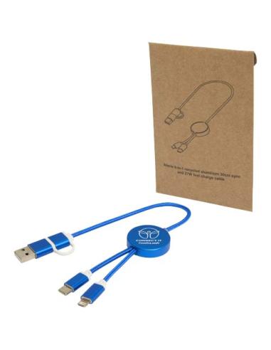 Cable 5 en 1 de aluminio y plástico reciclado de 30 cm para sincronización de datos y carga rápida de 27 W N35424421