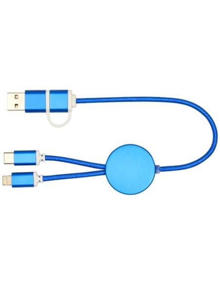 Cable 5 en 1 de aluminio y plástico reciclado de 30 cm para sincronización de datos y carga rápida de 27 W N35424421