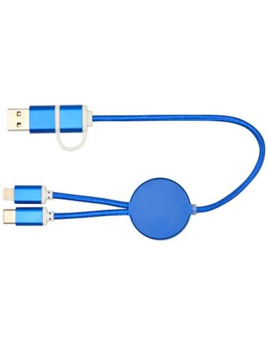 Cable 5 en 1 de aluminio y plástico reciclado de 30 cm para sincronización de datos y carga rápida de 27 W N35424421