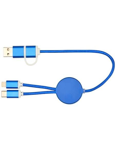 Cable 5 en 1 de aluminio y plástico reciclado de 30 cm para sincronización de datos y carga rápida de 27 W N35424421