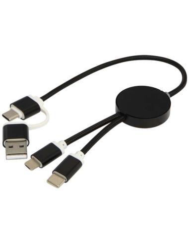 Cable 5 en 1 de aluminio y plástico reciclado de 30 cm para sincronización de datos y carga rápida de 27 W N09424421