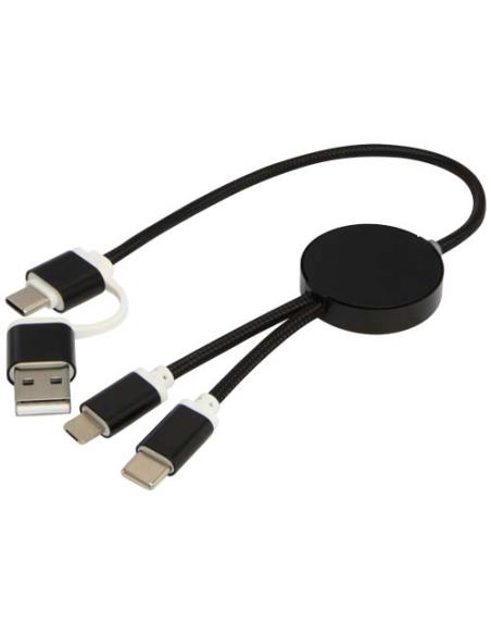 Cable 5 en 1 de aluminio y plástico reciclado de 30 cm para sincronización de datos y carga rápida de 27 W N09424421