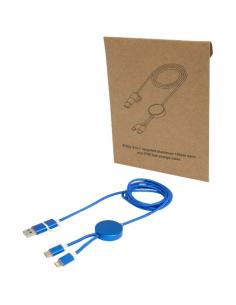 Cable 5 en 1 de aluminio y plástico reciclado de 150 cm para sincronización de datos y carga rápida de 27 W N12524421