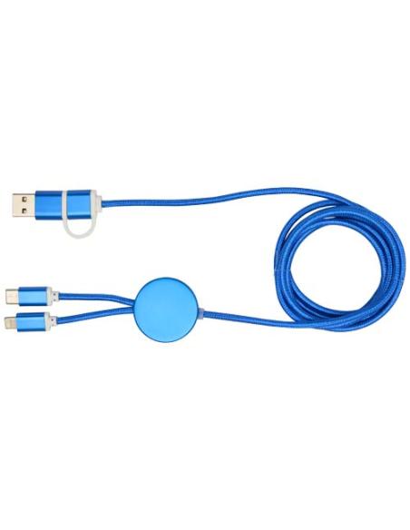 Cable 5 en 1 de aluminio y plástico reciclado de 150 cm para sincronización de datos y carga rápida de 27 W N35524421