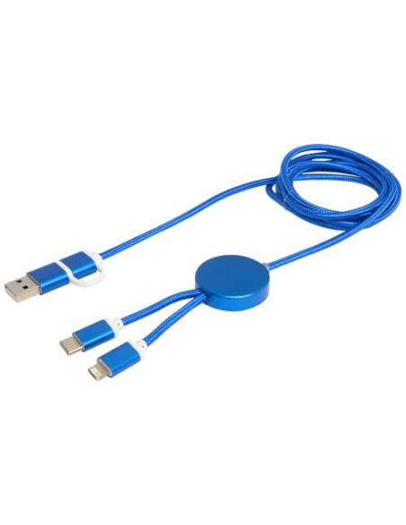 Cable 5 en 1 de aluminio y plástico reciclado de 150 cm para sincronización de datos y carga rápida de 27 W N35524421