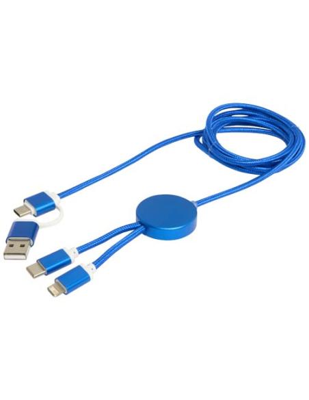 Cable 5 en 1 de aluminio y plástico reciclado de 150 cm para sincronización de datos y carga rápida de 27 W N35524421