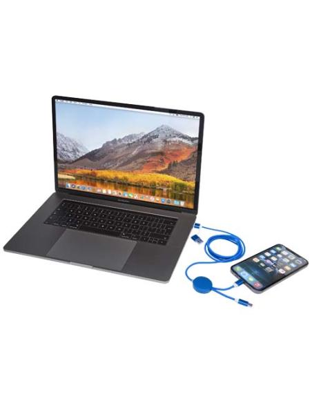 Cable 5 en 1 de aluminio y plástico reciclado de 150 cm para sincronización de datos y carga rápida de 27 W N35524421