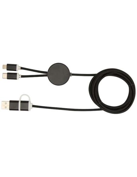 Cable 5 en 1 de aluminio y plástico reciclado de 150 cm para sincronización de datos y carga rápida de 27 W N09524421