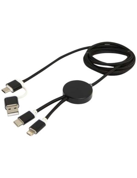 Cable 5 en 1 de aluminio y plástico reciclado de 150 cm para sincronización de datos y carga rápida de 27 W N09524421