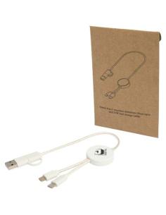 Cable 5 en 1 de plástico reciclado de 30 cm para sincronización de datos y carga rápida de 27 W N10724421 2