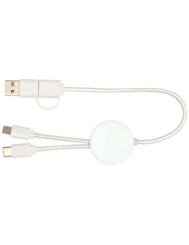 Cable 5 en 1 de plástico reciclado de 30 cm para sincronización de datos y carga rápida de 27 W N10724421