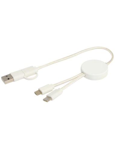 Cable 5 en 1 de plástico reciclado de 30 cm para sincronización de datos y carga rápida de 27 W N10724421