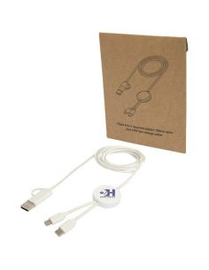 Cable 5 en 1 de plástico reciclado de 150 cm para sincronización de datos y carga rápida de 27 W N10824421 2