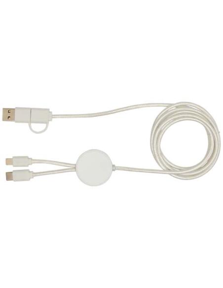 Cable 5 en 1 de plástico reciclado de 150 cm para sincronización de datos y carga rápida de 27 W N10824421