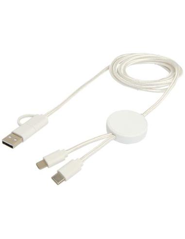 Cable 5 en 1 de plástico reciclado de 150 cm para sincronización de datos y carga rápida de 27 W N10824421