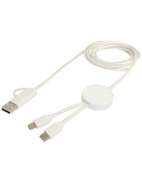 Cable 5 en 1 de plástico reciclado de 150 cm para sincronización de datos y carga rápida de 27 W N10824421