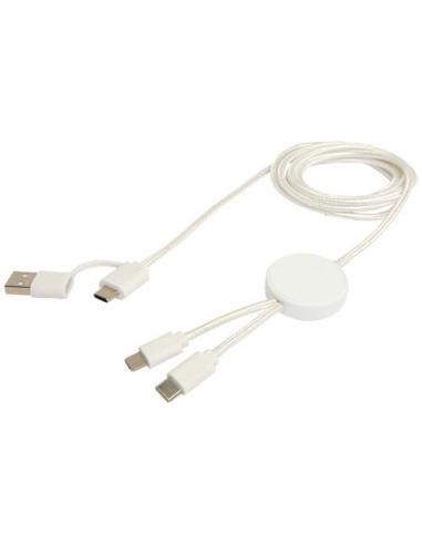 Cable 5 en 1 de plástico reciclado de 150 cm para sincronización de datos y carga rápida de 27 W N10824421