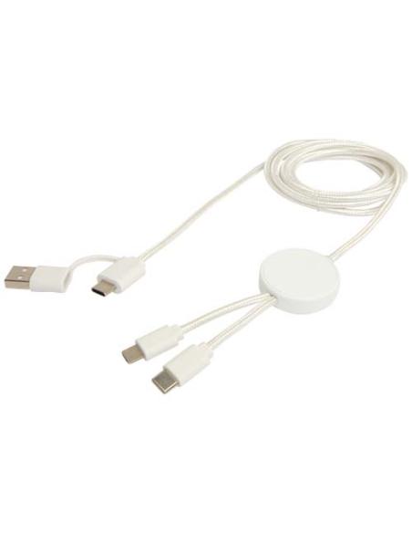 Cable 5 en 1 de plástico reciclado de 150 cm para sincronización de datos y carga rápida de 27 W N10824421