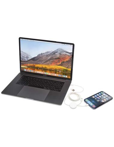 Cable 5 en 1 de plástico reciclado de 150 cm para sincronización de datos y carga rápida de 27 W N10824421